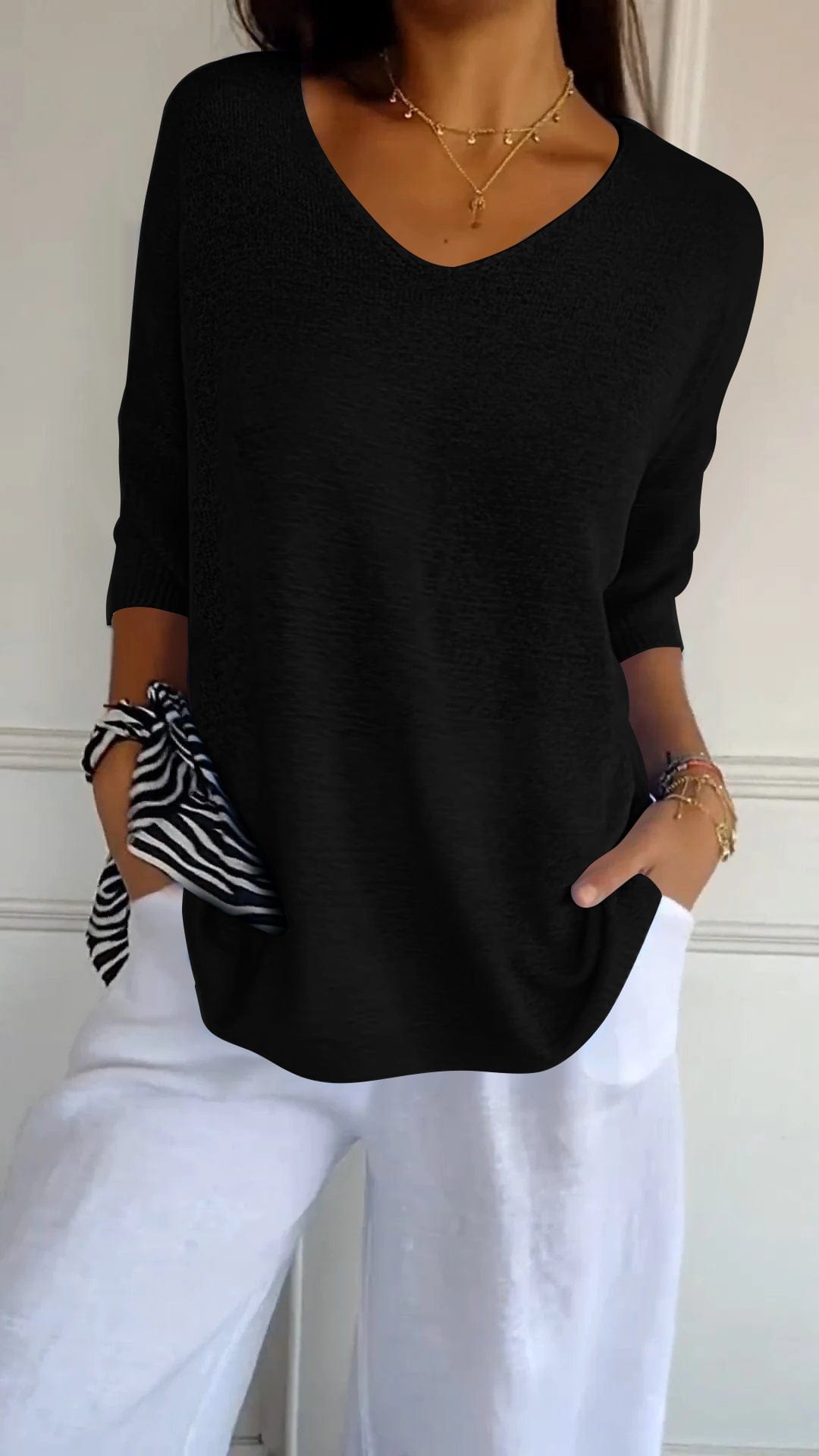 MADELINE | CLASSIC V-NECK SWEATER