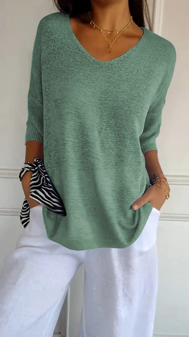 MADELINE | CLASSIC V-NECK SWEATER