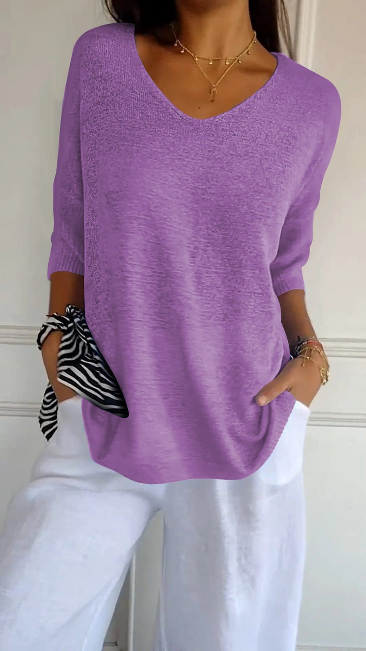 MADELINE | CLASSIC V-NECK SWEATER