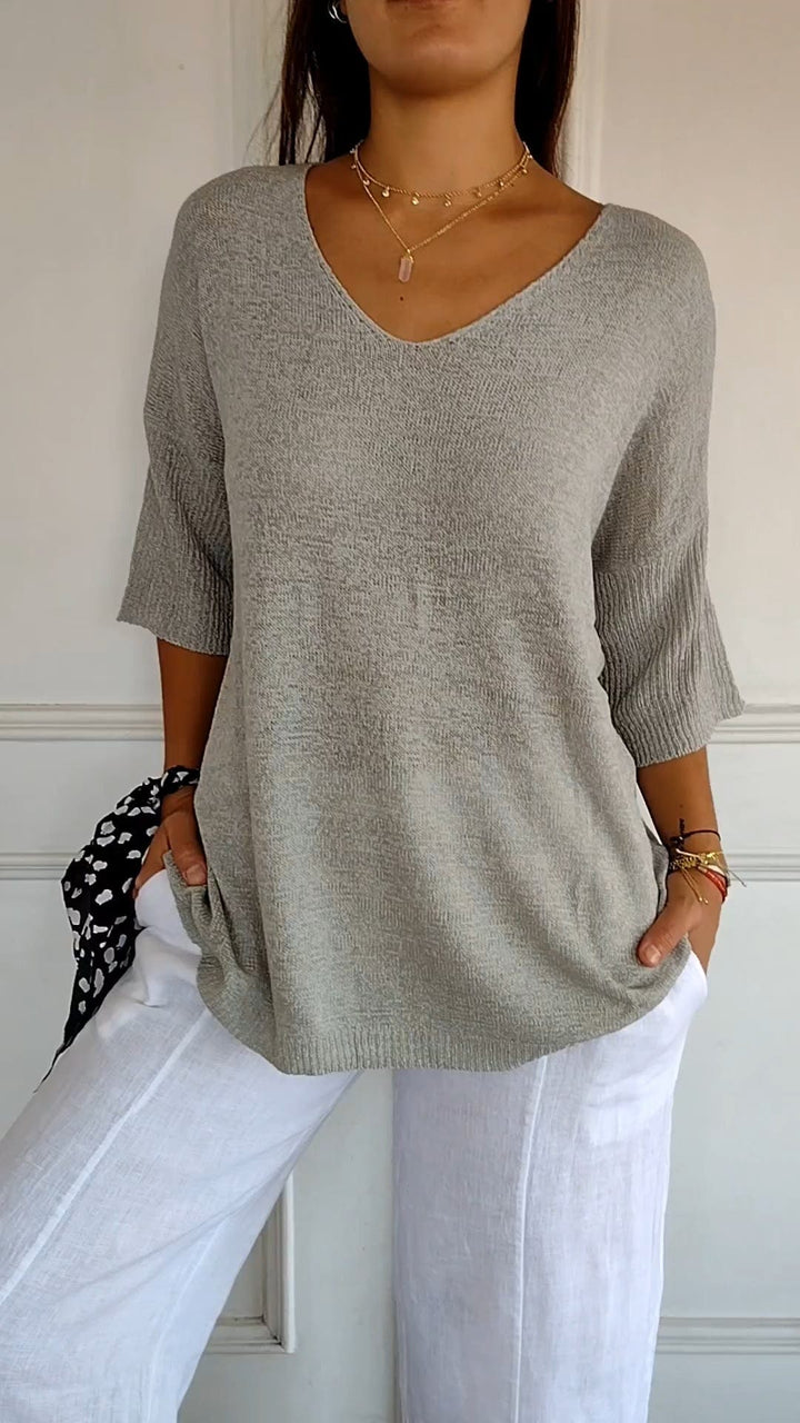 MADELINE | CLASSIC V-NECK SWEATER