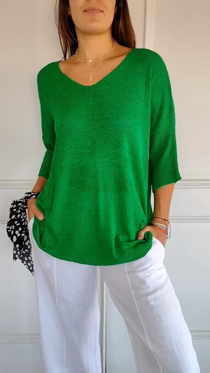 MADELINE | CLASSIC V-NECK SWEATER