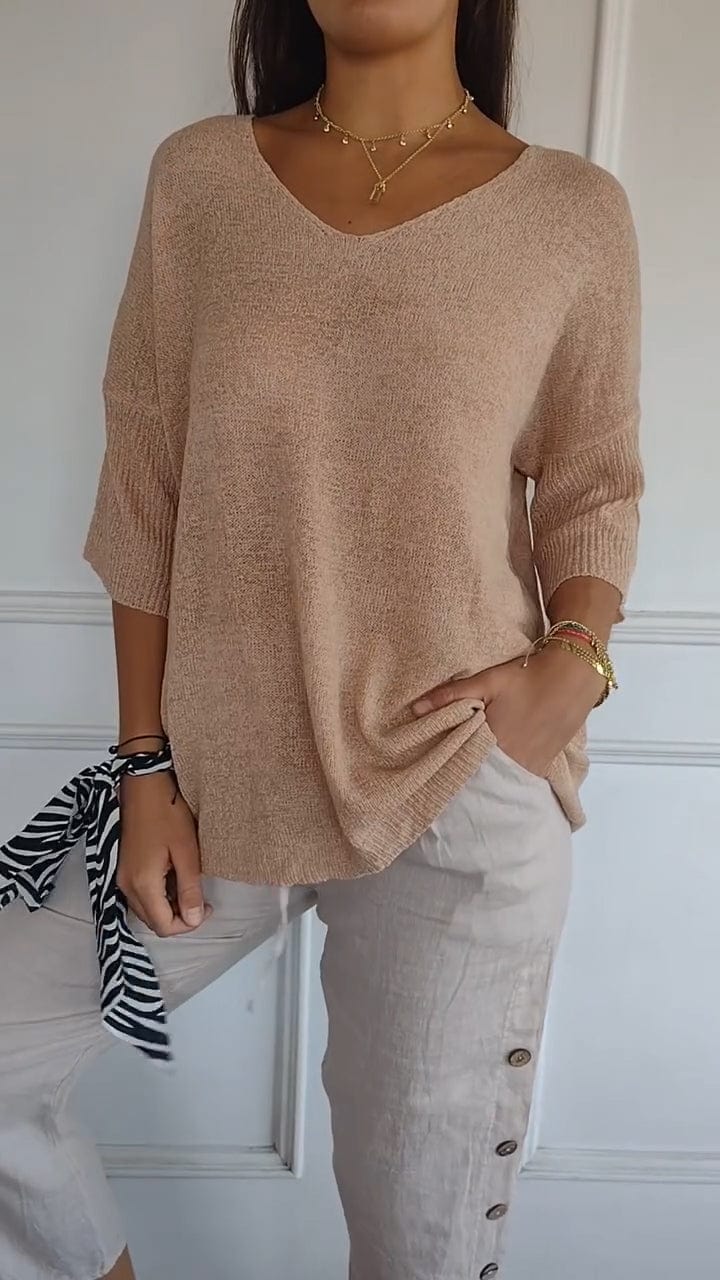 MADELINE | CLASSIC V-NECK SWEATER