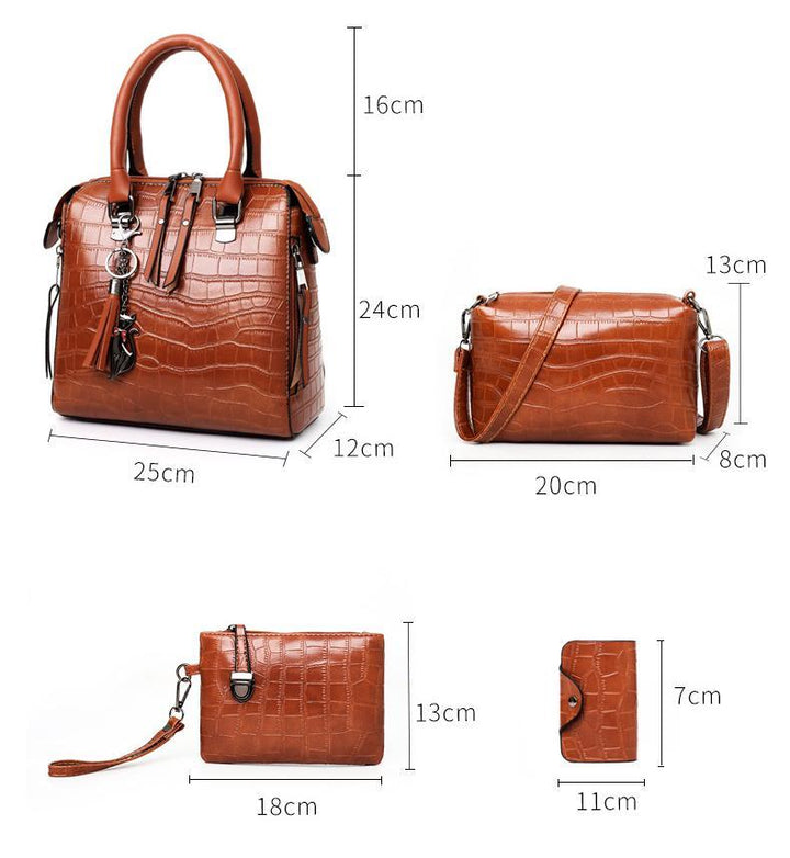 HELGA | EXCLUSIVE SALE: 4-PIECE MODERN LEATHER BAG SET