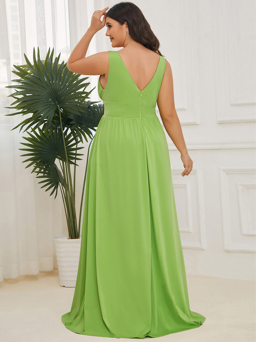 GRACE EMPIRE WAIST V-NECK GOWN