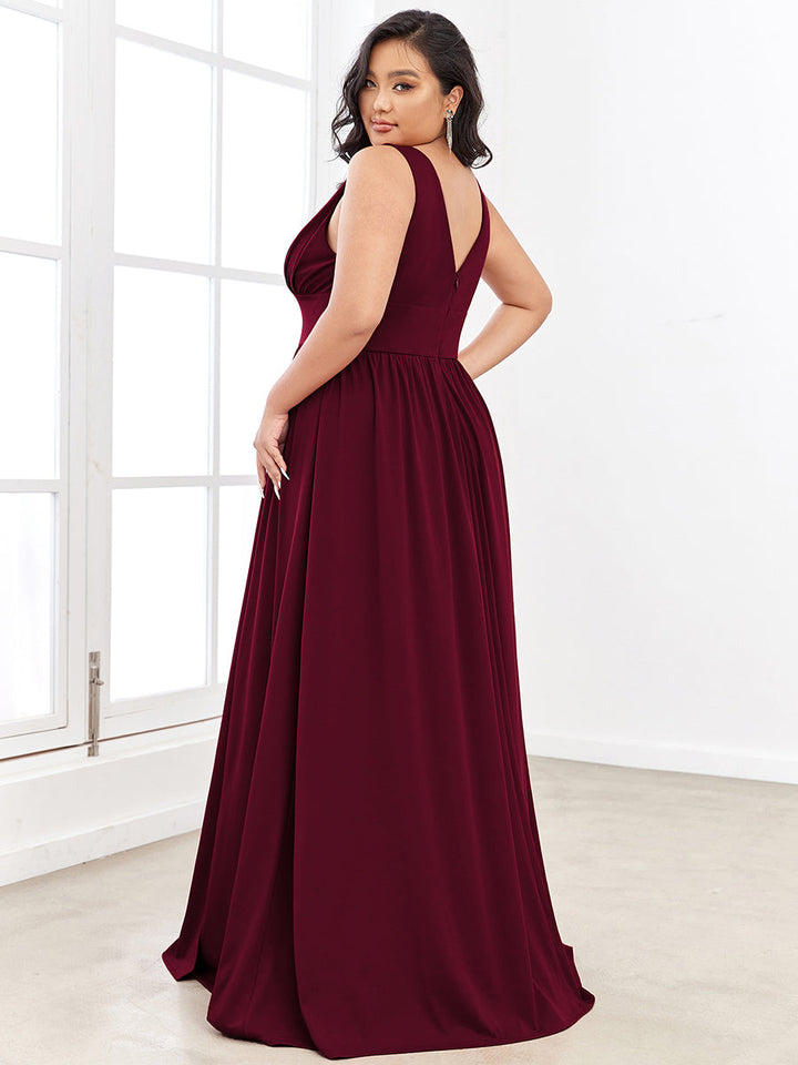 GRACE EMPIRE WAIST V-NECK GOWN