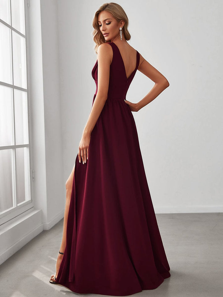 GRACE EMPIRE WAIST V-NECK GOWN