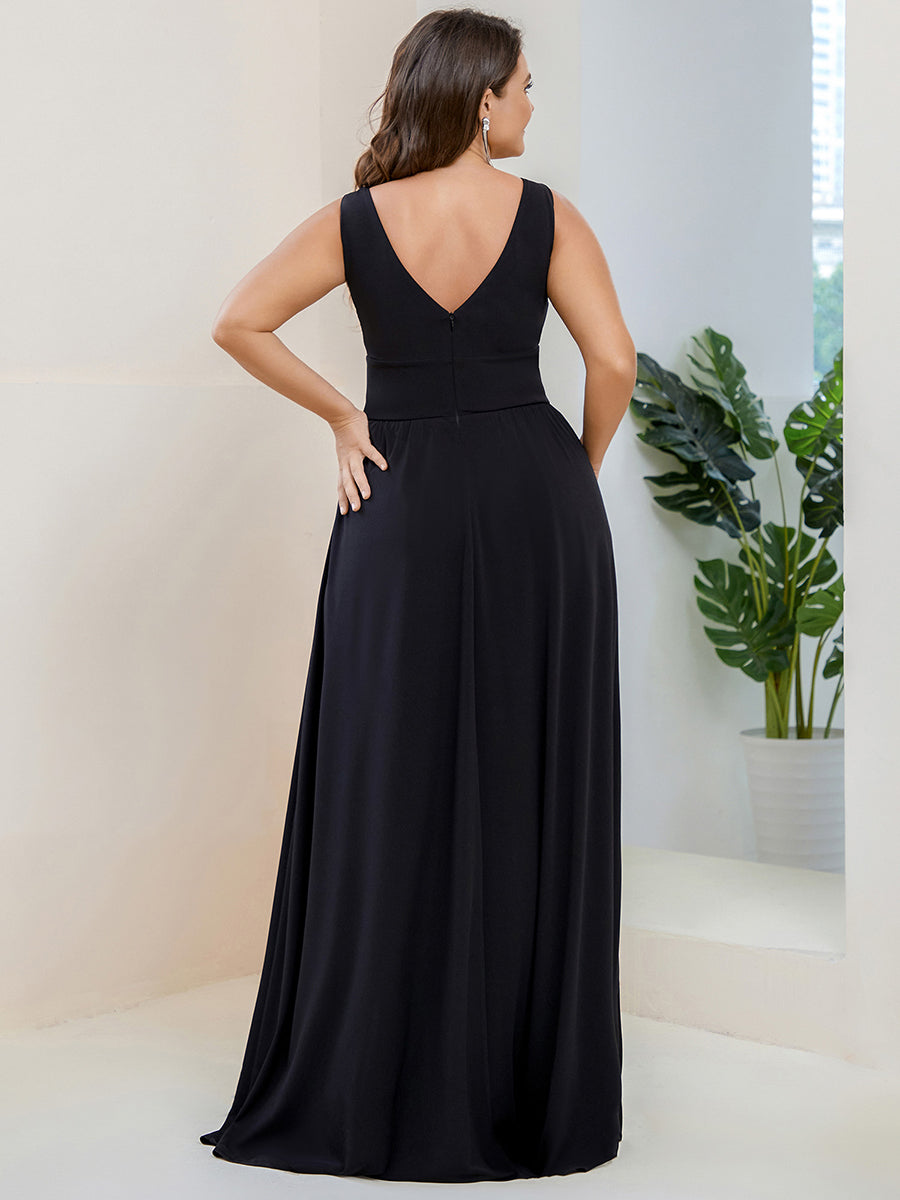 GRACE EMPIRE WAIST V-NECK GOWN