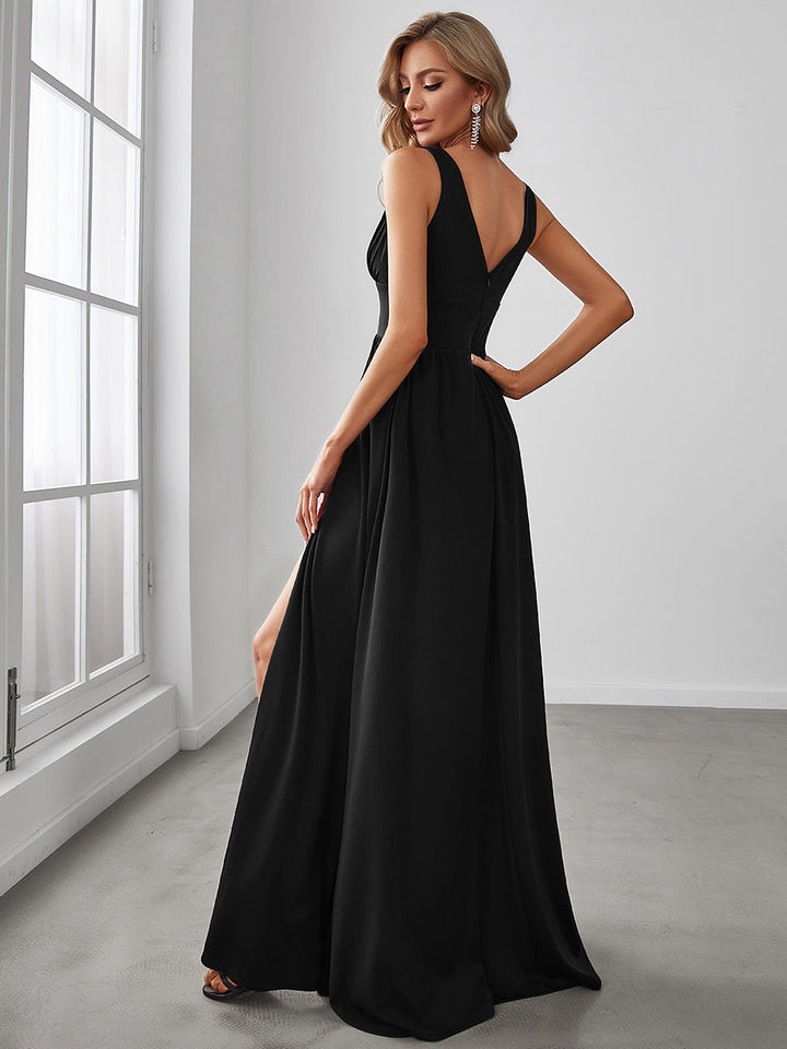 GRACE EMPIRE WAIST V-NECK GOWN