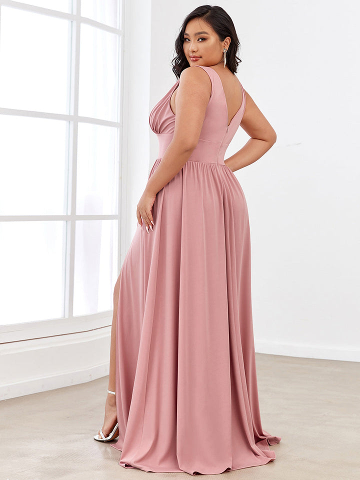 GRACE EMPIRE WAIST V-NECK GOWN