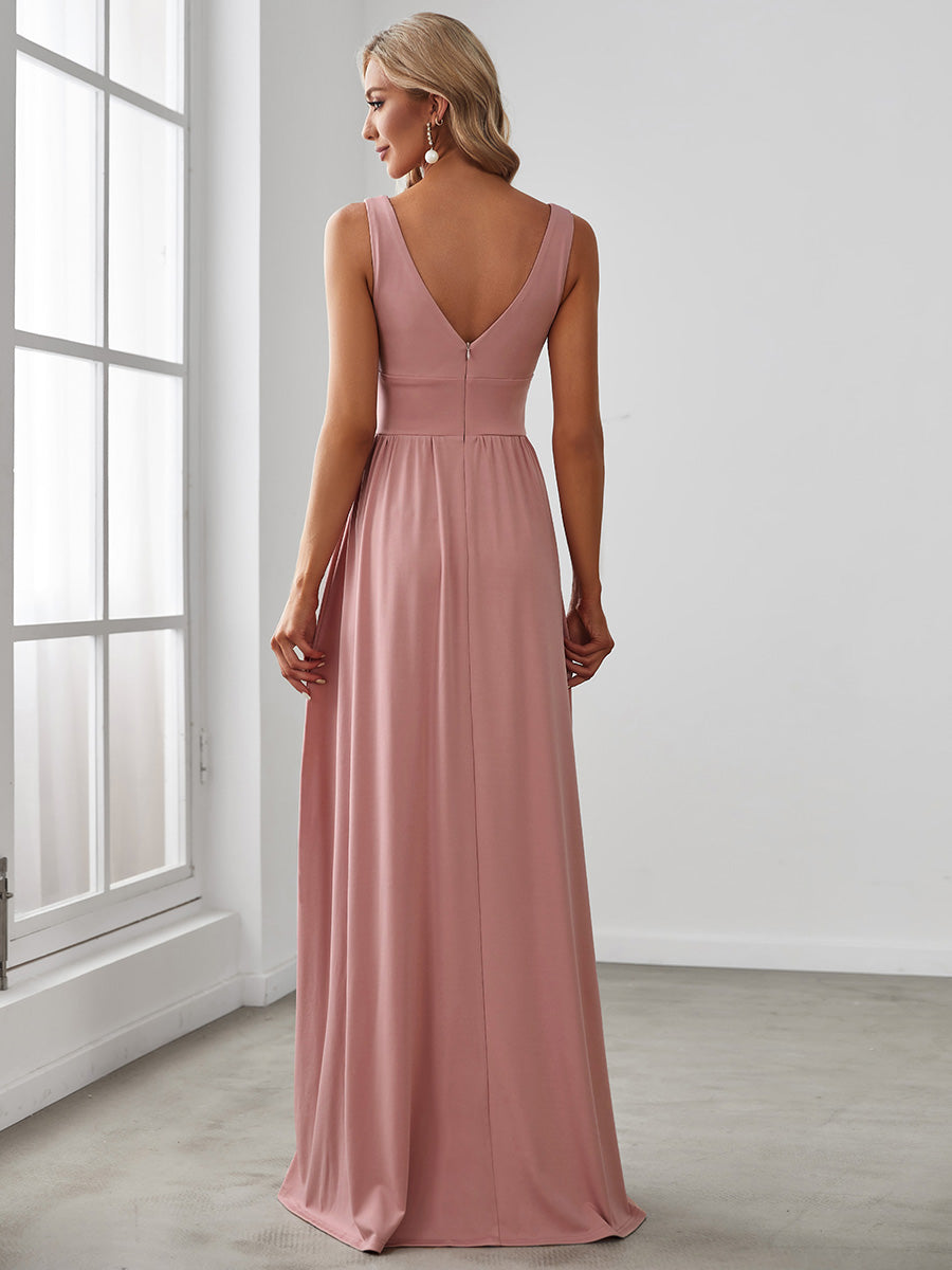 GRACE EMPIRE WAIST V-NECK GOWN