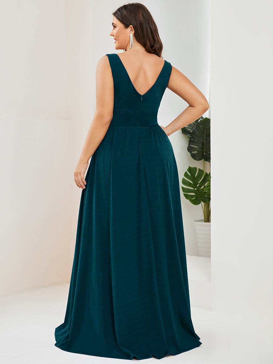 GRACE EMPIRE WAIST V-NECK GOWN