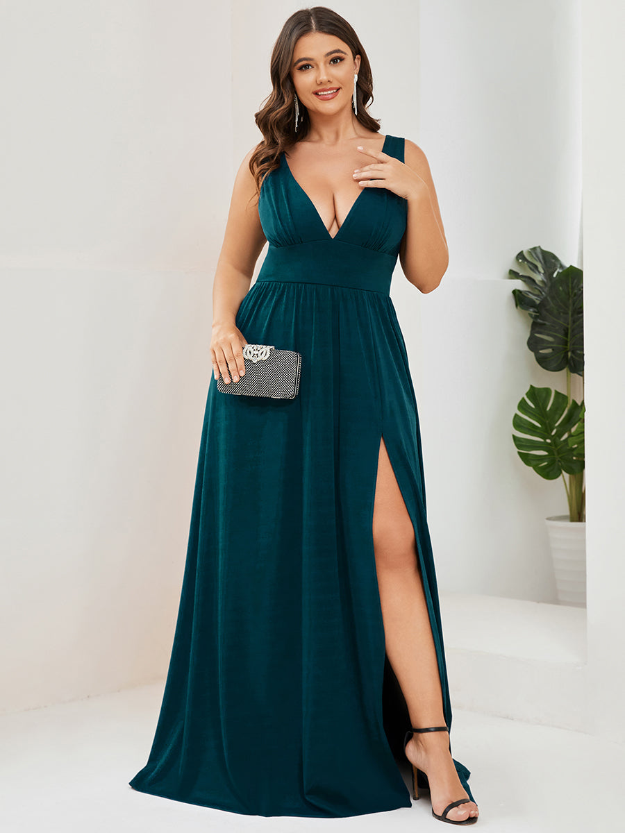 GRACE EMPIRE WAIST V-NECK GOWN