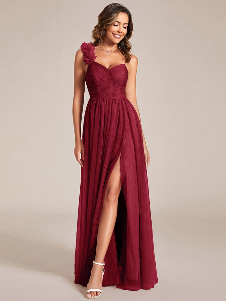 ELEANOR ONE-SHOULDER TULLE BRIDESMAID DRESS