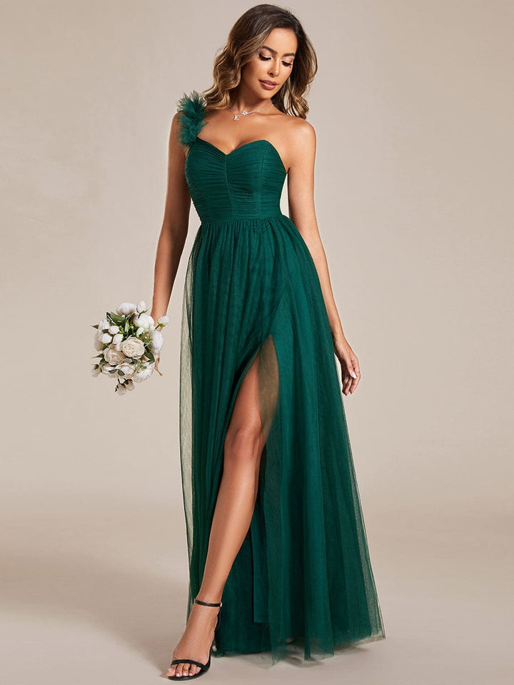 ELEANOR ONE-SHOULDER TULLE BRIDESMAID DRESS