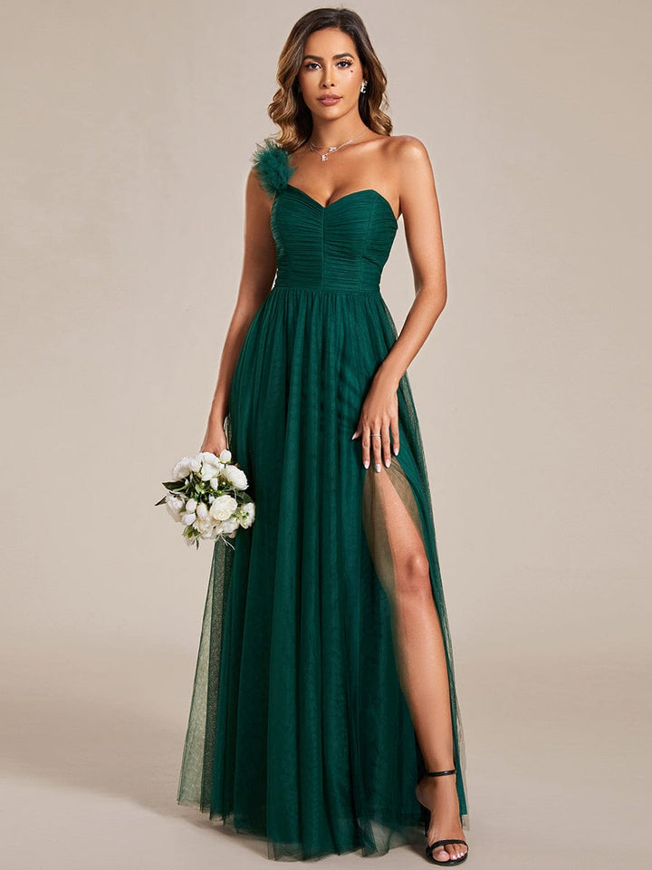 ELEANOR ONE-SHOULDER TULLE BRIDESMAID DRESS