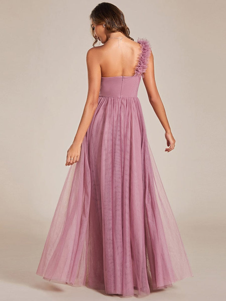 ELEANOR ONE-SHOULDER TULLE BRIDESMAID DRESS