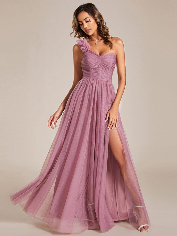 ELEANOR ONE-SHOULDER TULLE BRIDESMAID DRESS