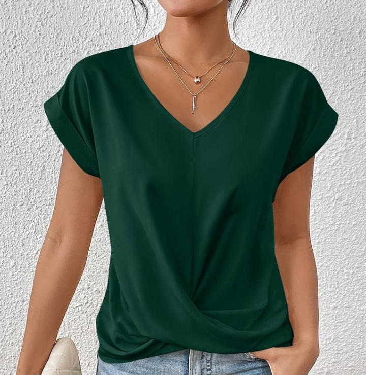 RILEY | SOPHISTICATED V-NECK BLOUSE FOR WOMEN