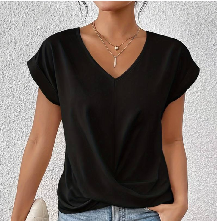 RILEY | SOPHISTICATED V-NECK BLOUSE FOR WOMEN