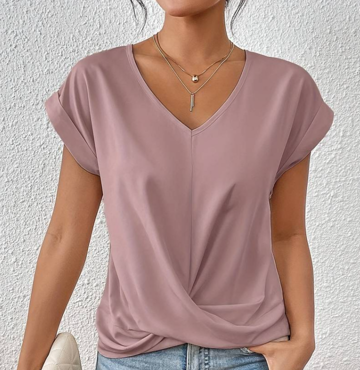 RILEY | SOPHISTICATED V-NECK BLOUSE FOR WOMEN