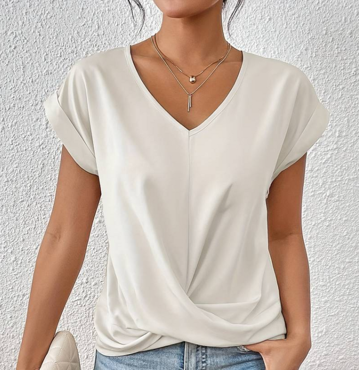 RILEY | SOPHISTICATED V-NECK BLOUSE FOR WOMEN