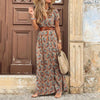 GISELLE - MAXI IBIZA DRESS WITH BELT